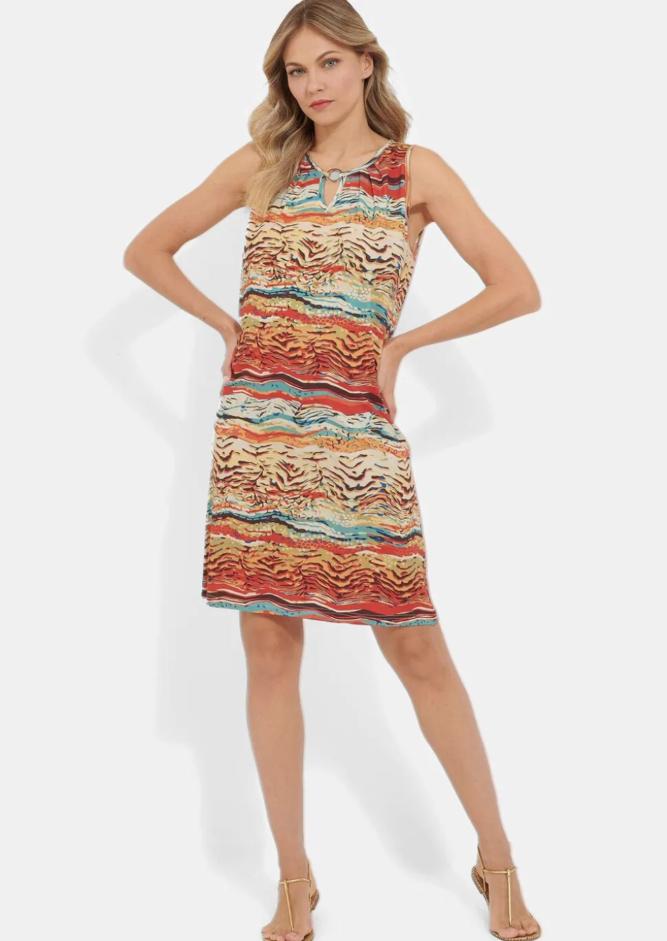 Robe de loisirs avec imprimé fantaisie