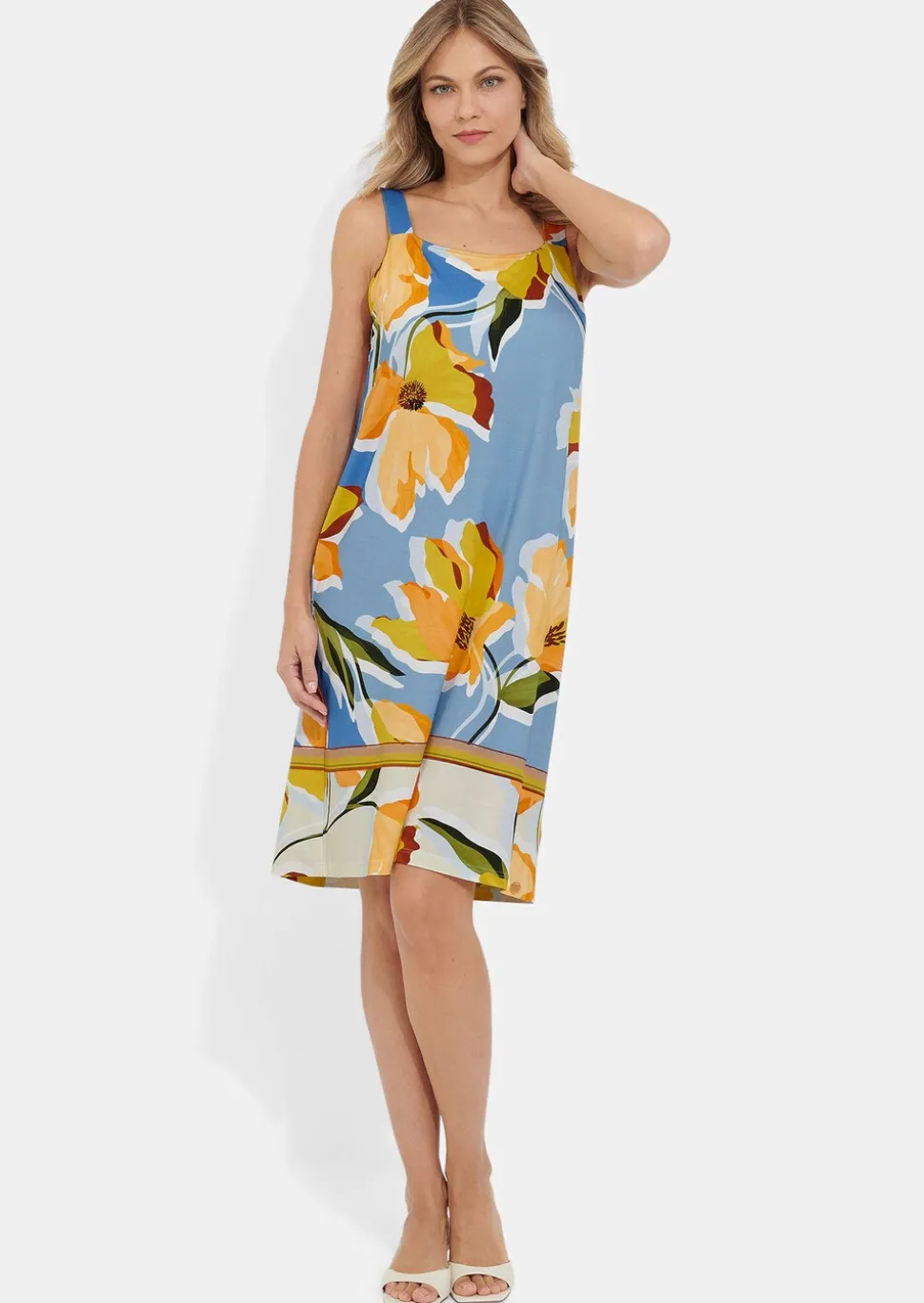Robe de loisirs sans manches en jersey de viscose