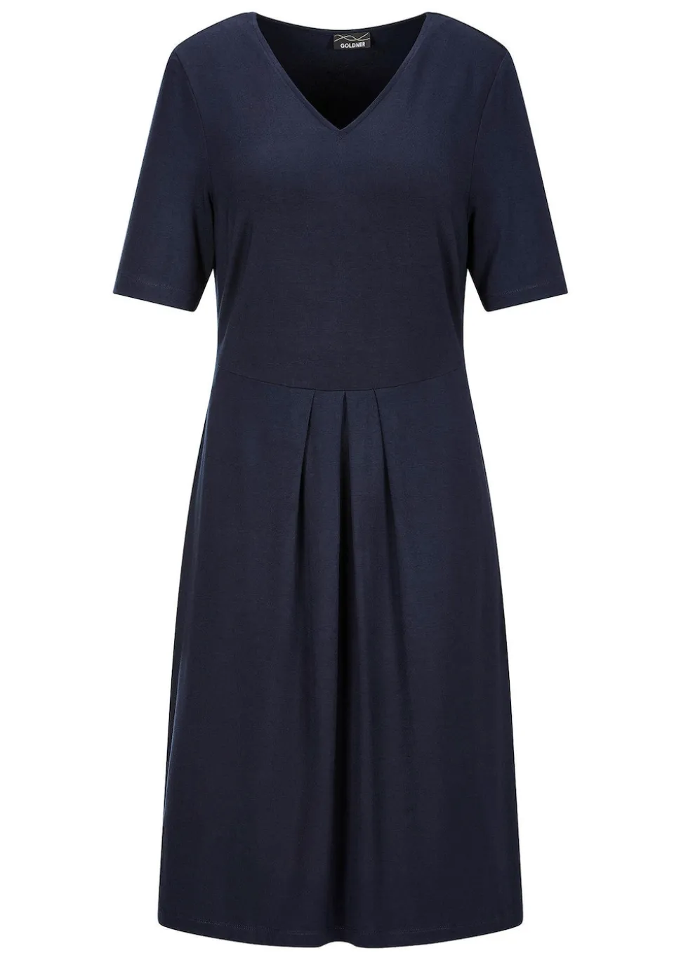 Robe en jersey à encolure en V