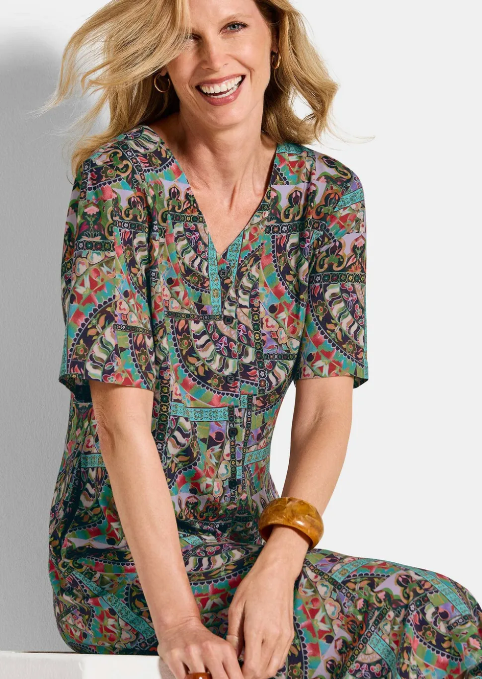 Robe en pure viscose
