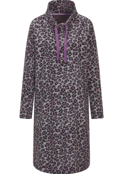 Robe en sweat avec imprimé animalier