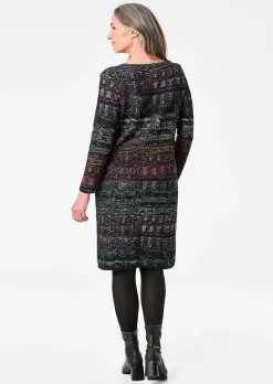 Robe en tricot avec motif jacquard