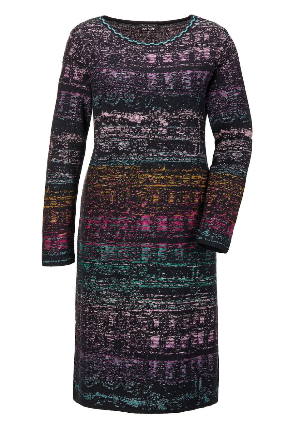 Robe en tricot avec motif jacquard