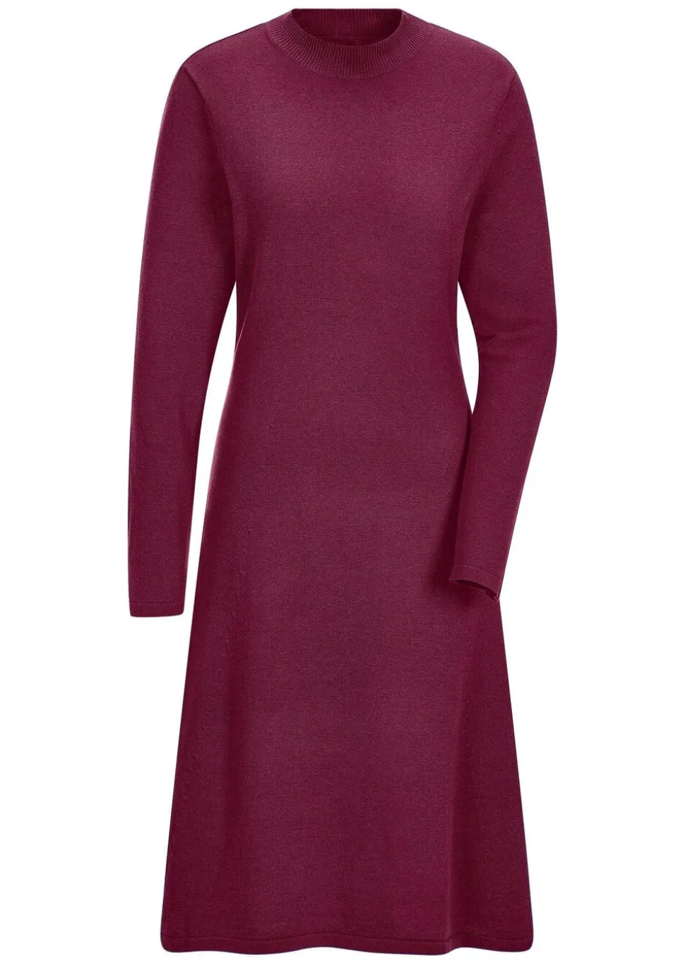 Robe en tricot à la coupe féminine en A