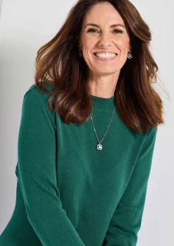 Robe en tricot à la coupe féminine en A