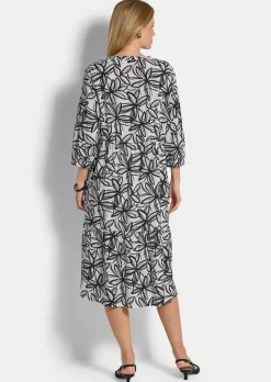 Robe en viscose avec encolure en V