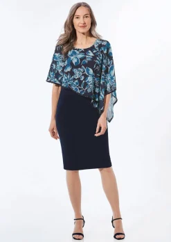 Robe habillée avec drapé en mousseline