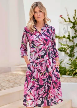 Robe imprimée avec motif floral
