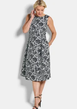 Robe élégante en jersey crêpe