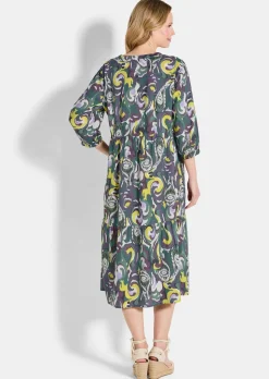 Robe à pans en viscose douce et fluide