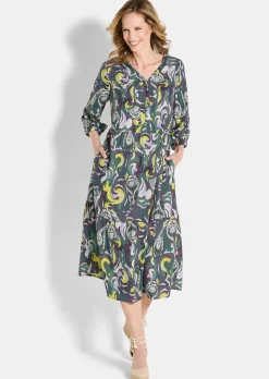 Robe à pans en viscose douce et fluide
