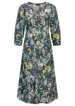Robe à pans en viscose douce et fluide
