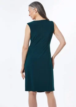 Robe portefeuille en tissu slinky
