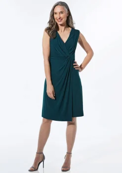 Robe portefeuille en tissu slinky