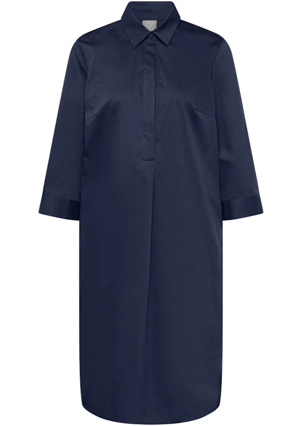 Robe tunique avec col chemise