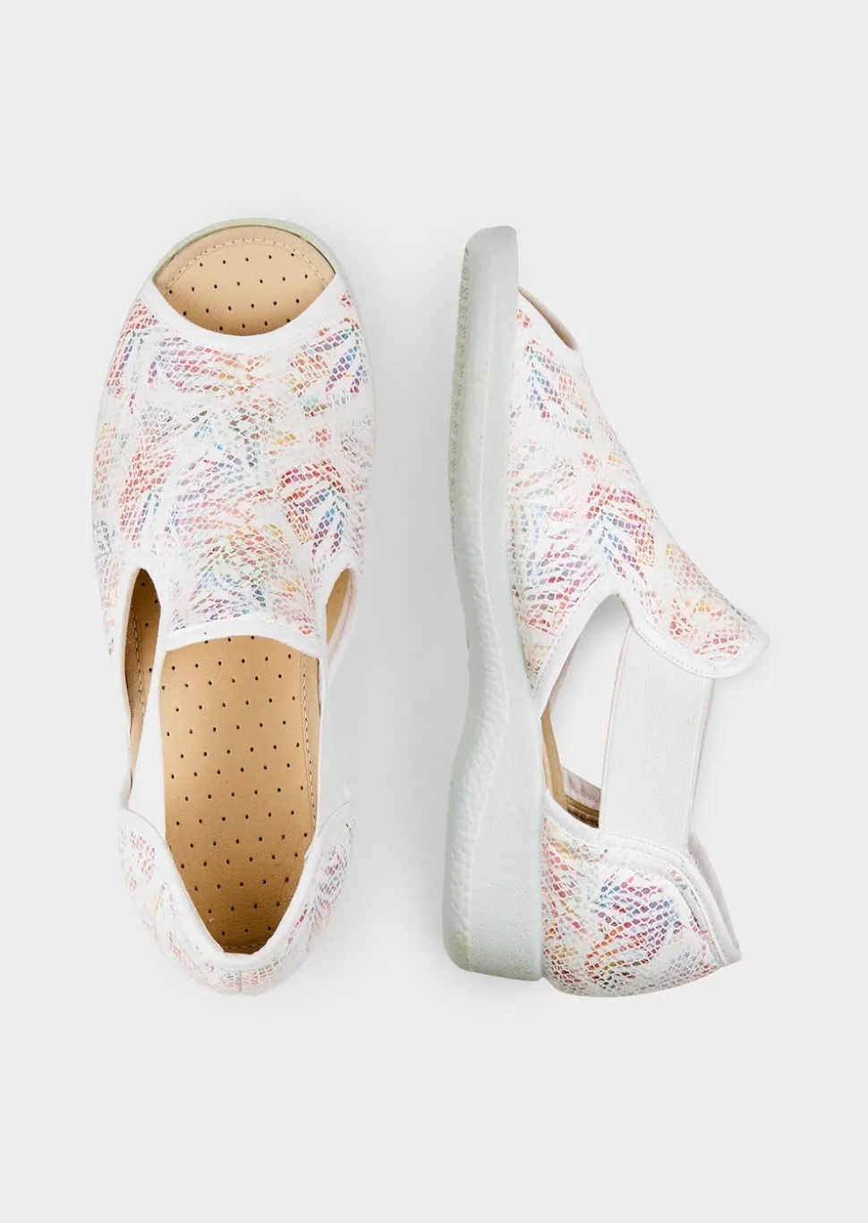 Sandales avec imprimé floral