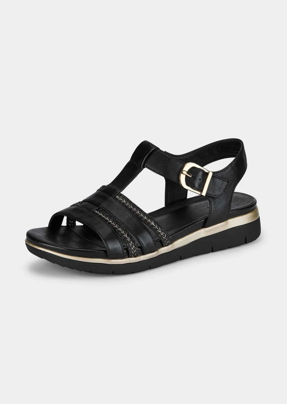 Sandales avec talon compensé