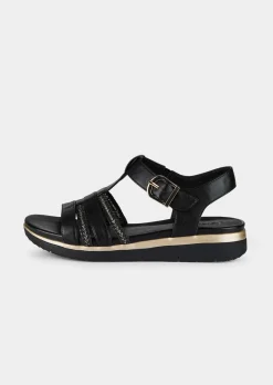 Sandales avec talon compensé