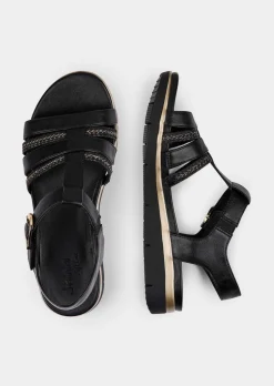Sandales avec talon compensé