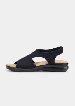 Sandales avec textile extensible