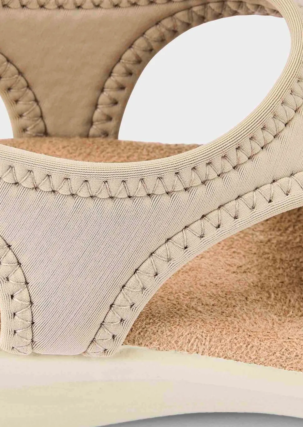 Sandales avec textile extensible