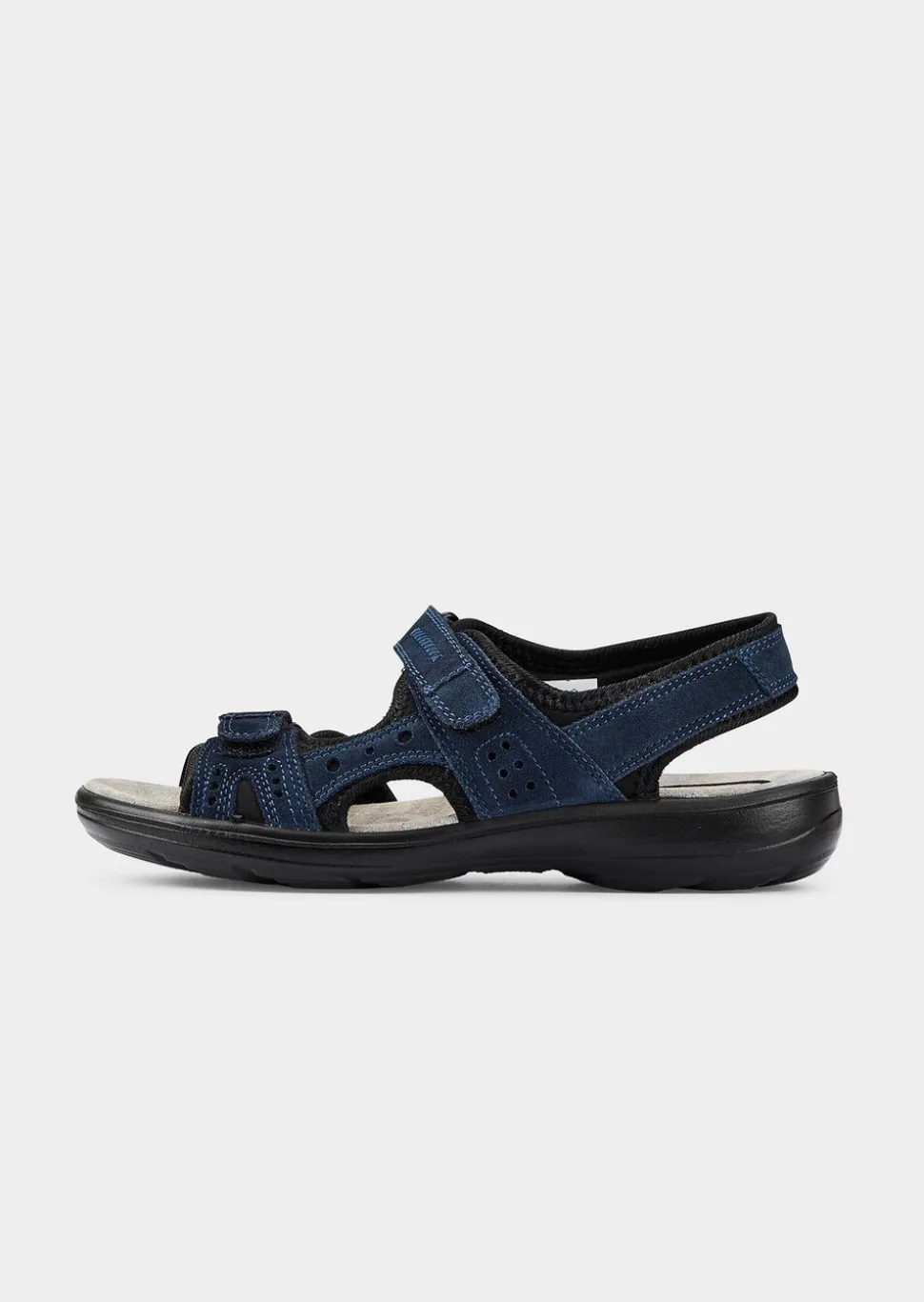 Sandales en cuir avec fermeture scratchée