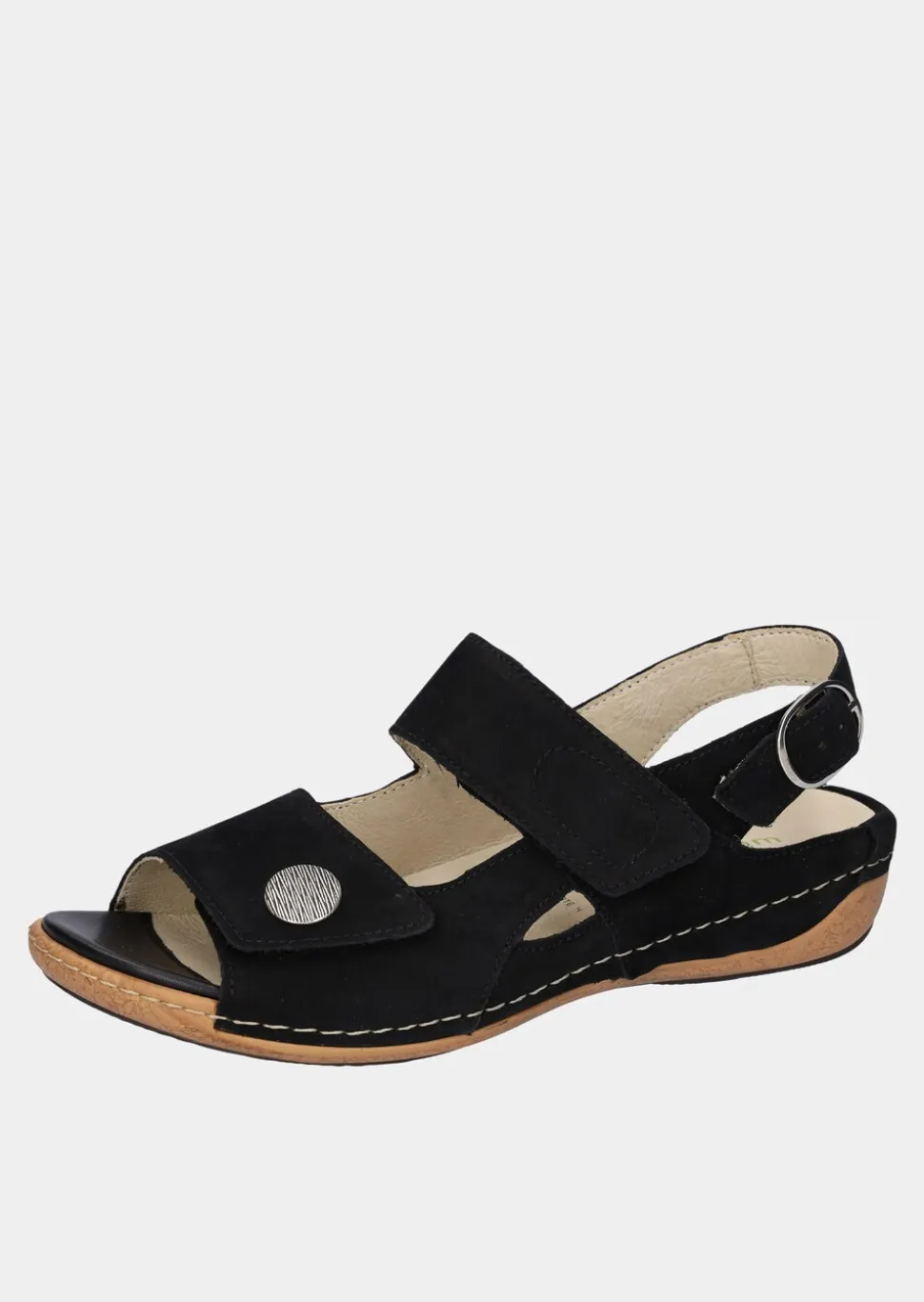 Sandales en cuir véritable.