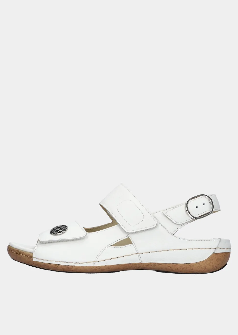 Sandales en cuir véritable.