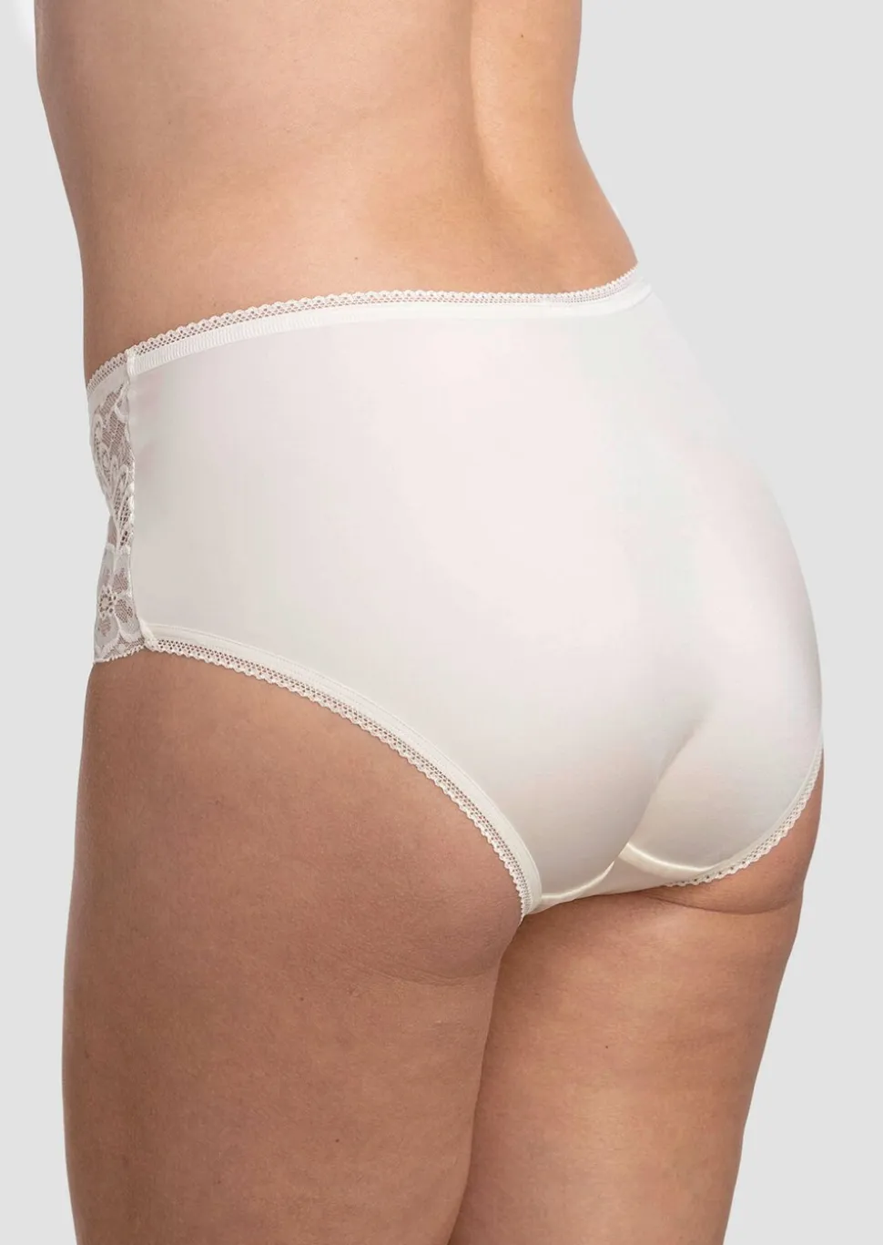 Slip avec imprimé fleuri et dentelle