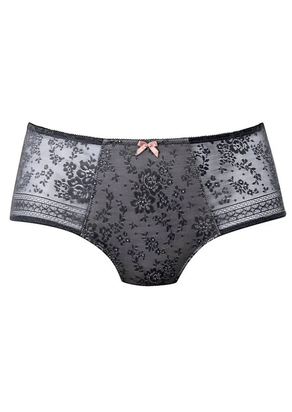 Slip gainant avec empiècement en dentelle