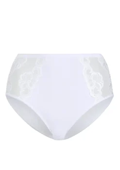 Slip gainant avec empiècement en dentelle