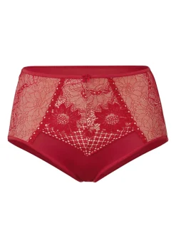 Slip maxi en microfibre avec dentelle