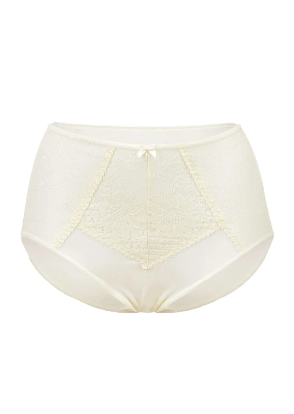 Slip maxi en microfibre avec dentelle