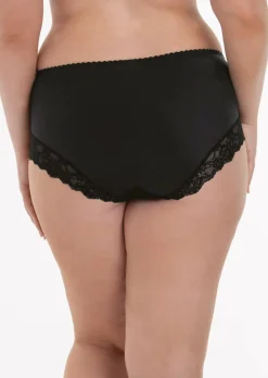 Slip taille haute en dentelle fleurie