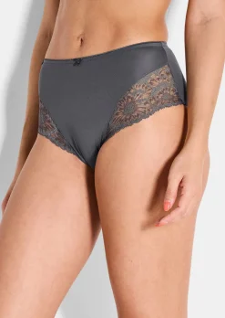 Slip taille haute en dentelle