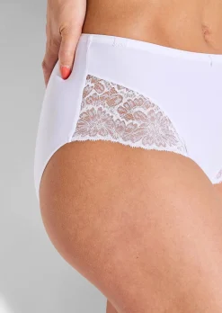 Slip taille haute en dentelle