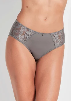 Slip taille haute en dentelle