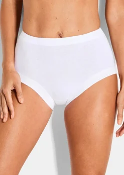 Slip taille haute, pur coton, en lot de 3