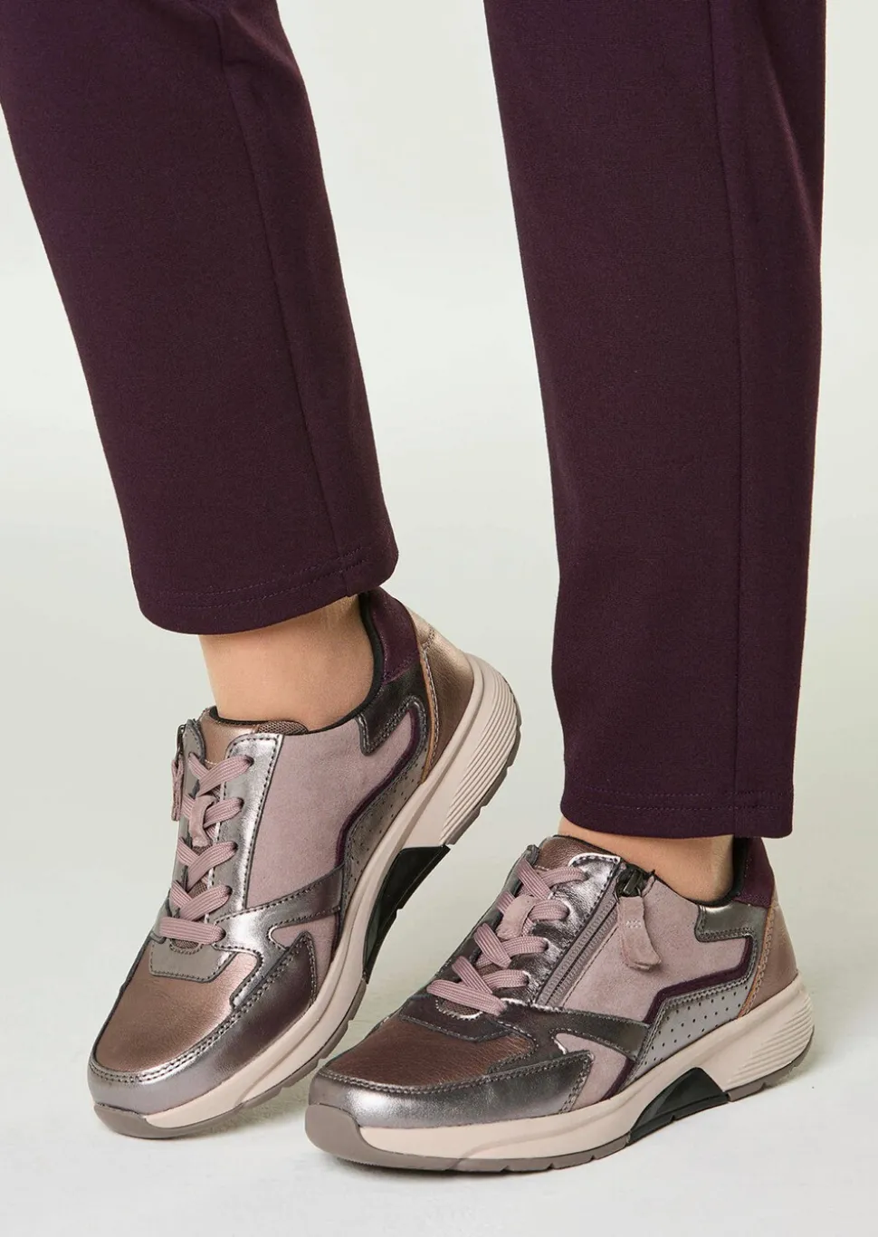 Sneakers avec doublure en mesh
