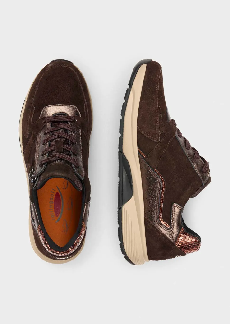 Sneakers avec doublure en mesh