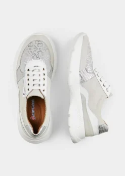 Sneakers avec détails scintillants