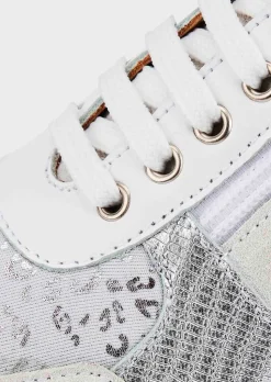 Sneakers avec détails scintillants