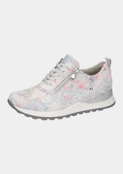 Sneakers avec imprimé pelliculé féminin.