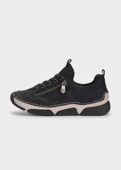 Sneakers avec zip décoratif