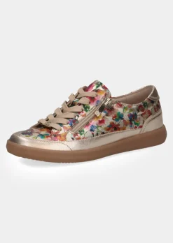 Sneakers en cuir avec imprimé floral