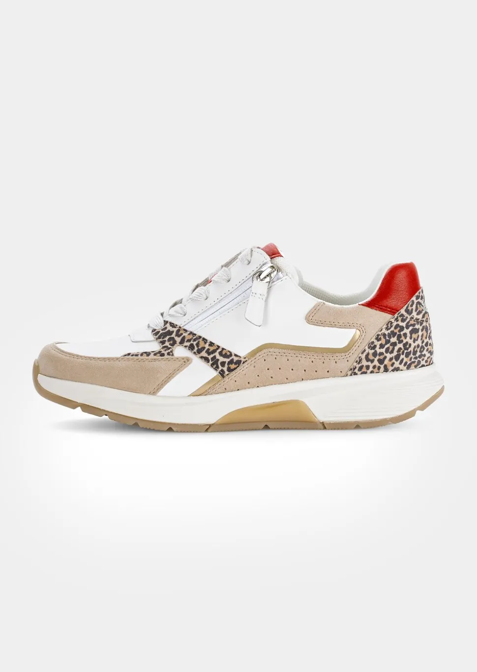 Sneakers en cuir avec zip