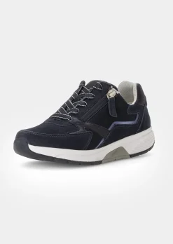 Sneakers en cuir avec zip