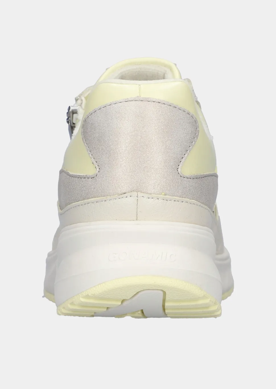 Sneakers en cuir lisse et cuir suédé