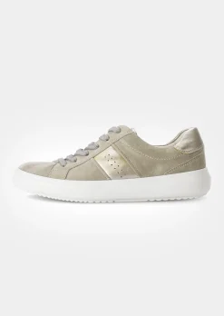 Sneakers en cuir noble