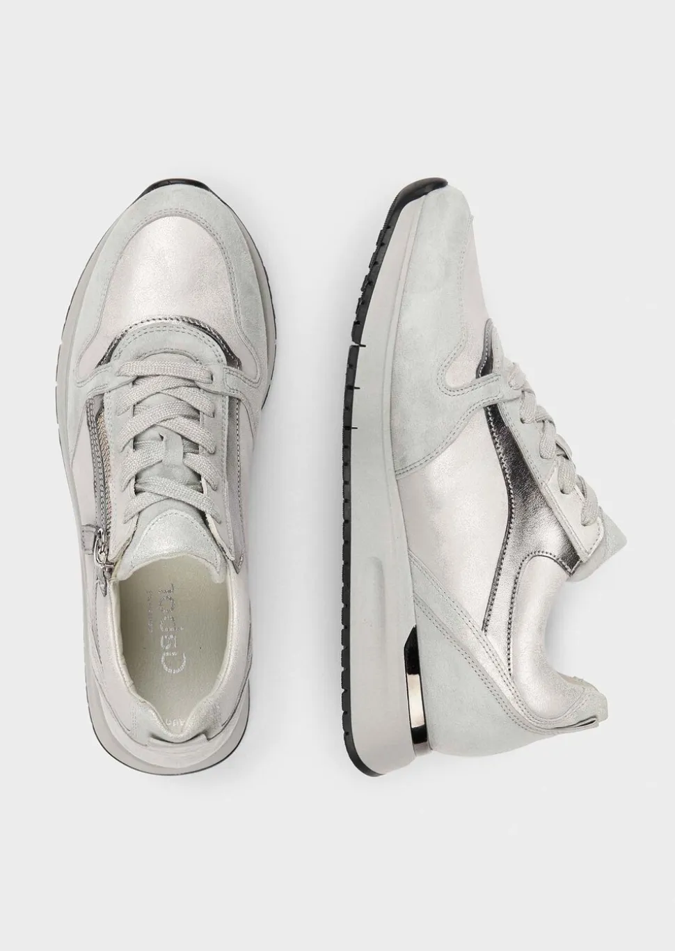 Sneakers en cuir noble